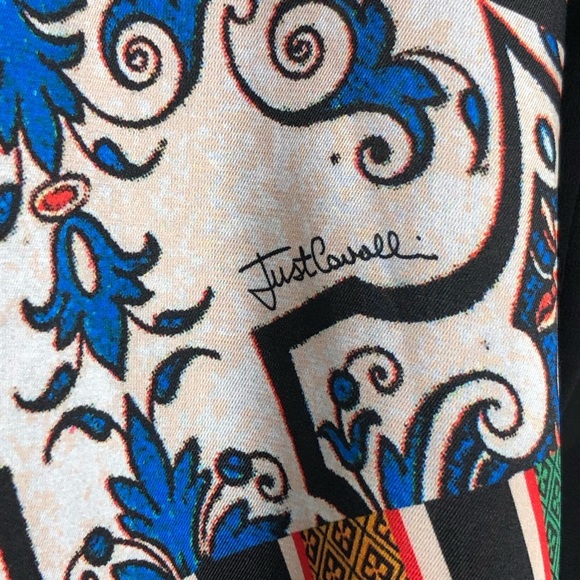 Just Cavalli graphic print, sheer tunic top - Picture 5 of 10